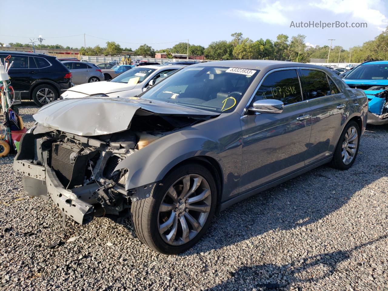 2019 Chrysler 300 Limited Gray vin: 2C3CCAEG0KH536076