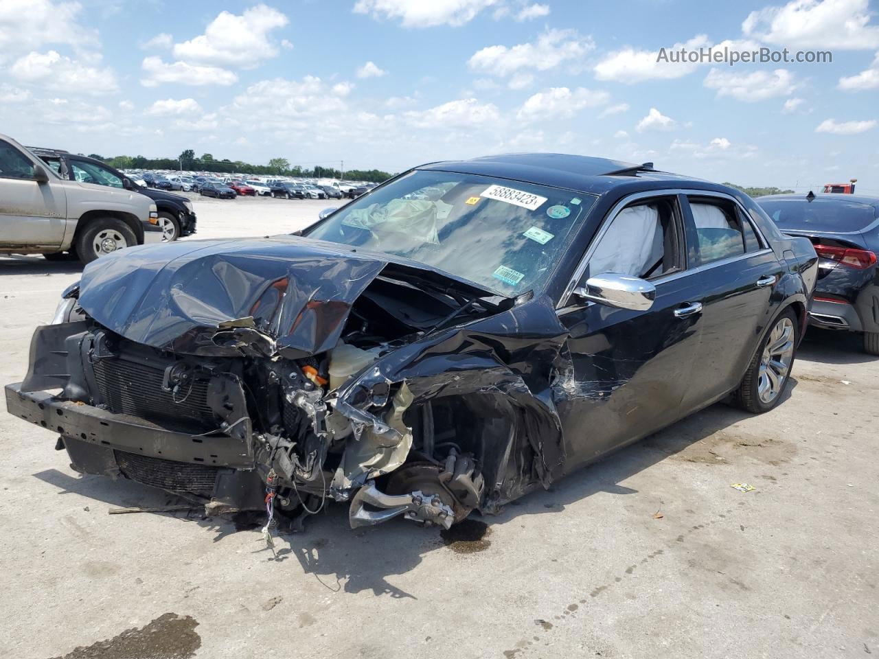 2019 Chrysler 300 Limited Black vin: 2C3CCAEG2KH585747