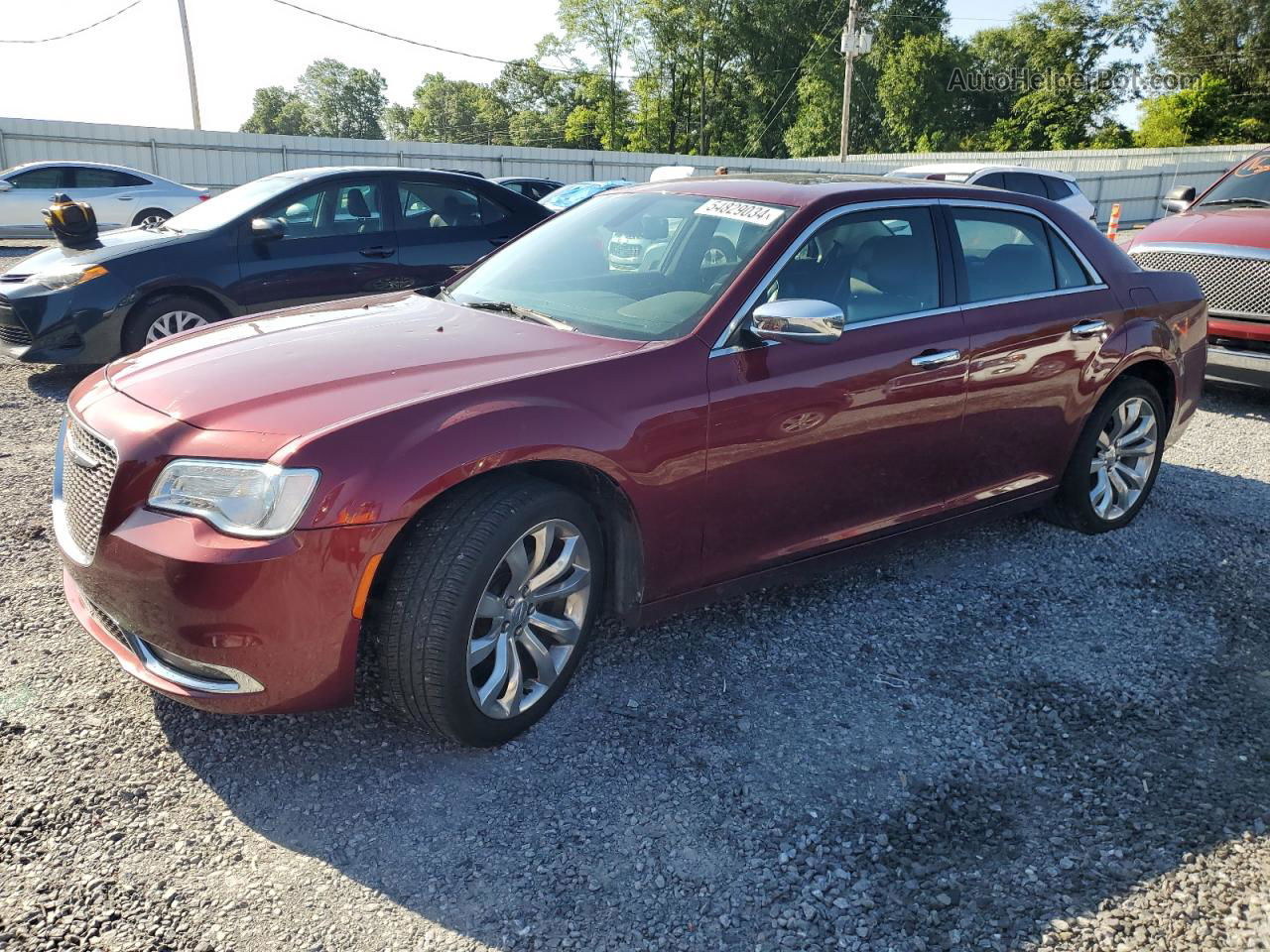 2019 Chrysler 300 Limited Burgundy vin: 2C3CCAEG4KH555567