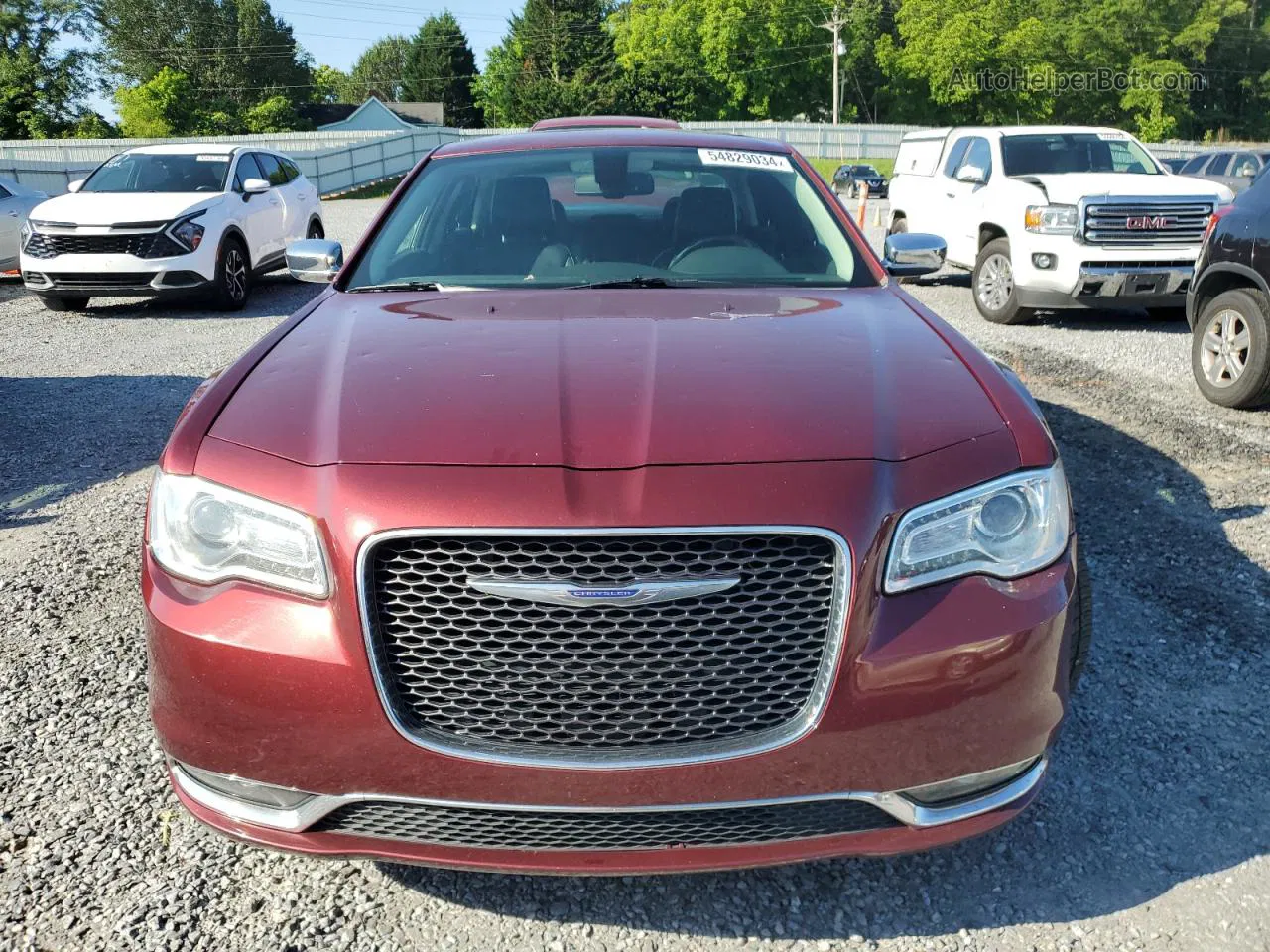 2019 Chrysler 300 Limited Burgundy vin: 2C3CCAEG4KH555567