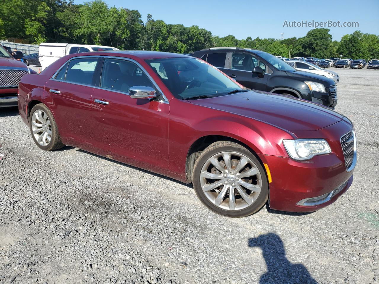 2019 Chrysler 300 Limited Бордовый vin: 2C3CCAEG4KH555567