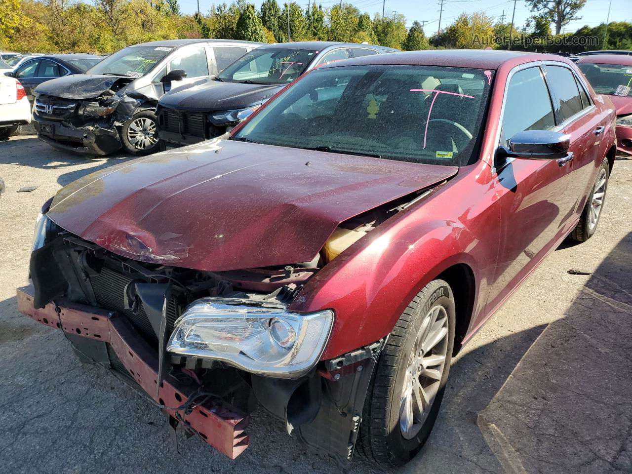 2017 Chrysler 300c  Red vin: 2C3CCAEG6HH579877