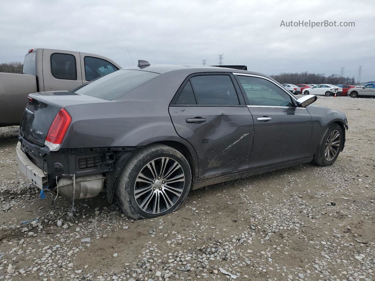 2017 Chrysler 300c  Gray vin: 2C3CCAEG6HH663374