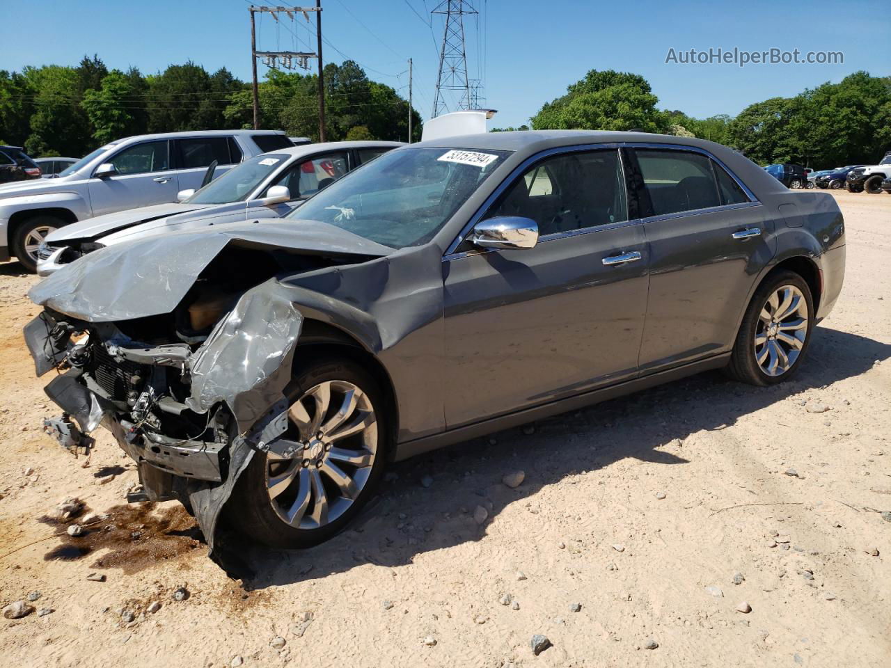 2019 Chrysler 300 Limited Gray vin: 2C3CCAEG6KH528354