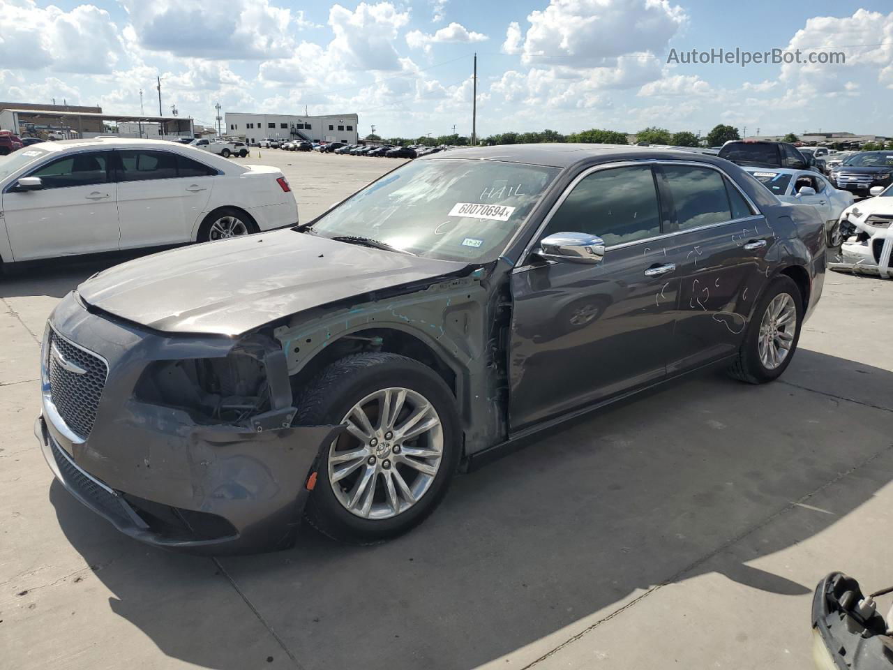 2017 Chrysler 300c  Gray vin: 2C3CCAEG7HH662458