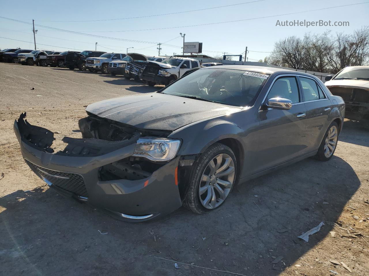 2019 Chrysler 300 Limited Gray vin: 2C3CCAEG9KH511421