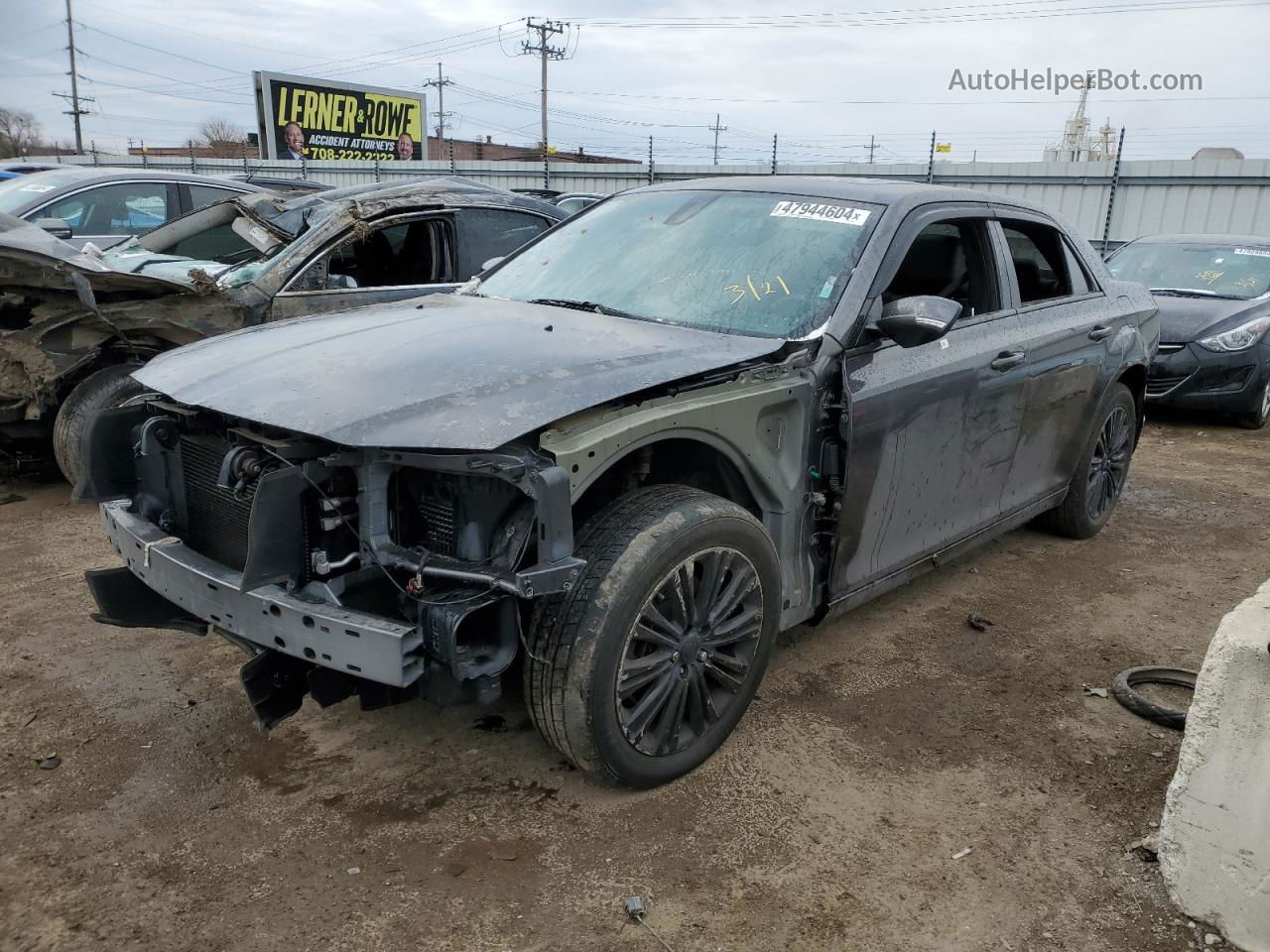 2017 Chrysler 300 S Серый vin: 2C3CCAGG3HH616607