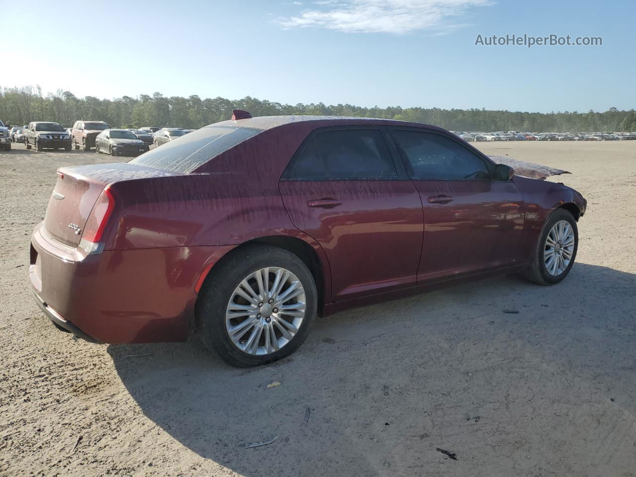 2019 Chrysler 300 S Бордовый vin: 2C3CCAGG7KH586468