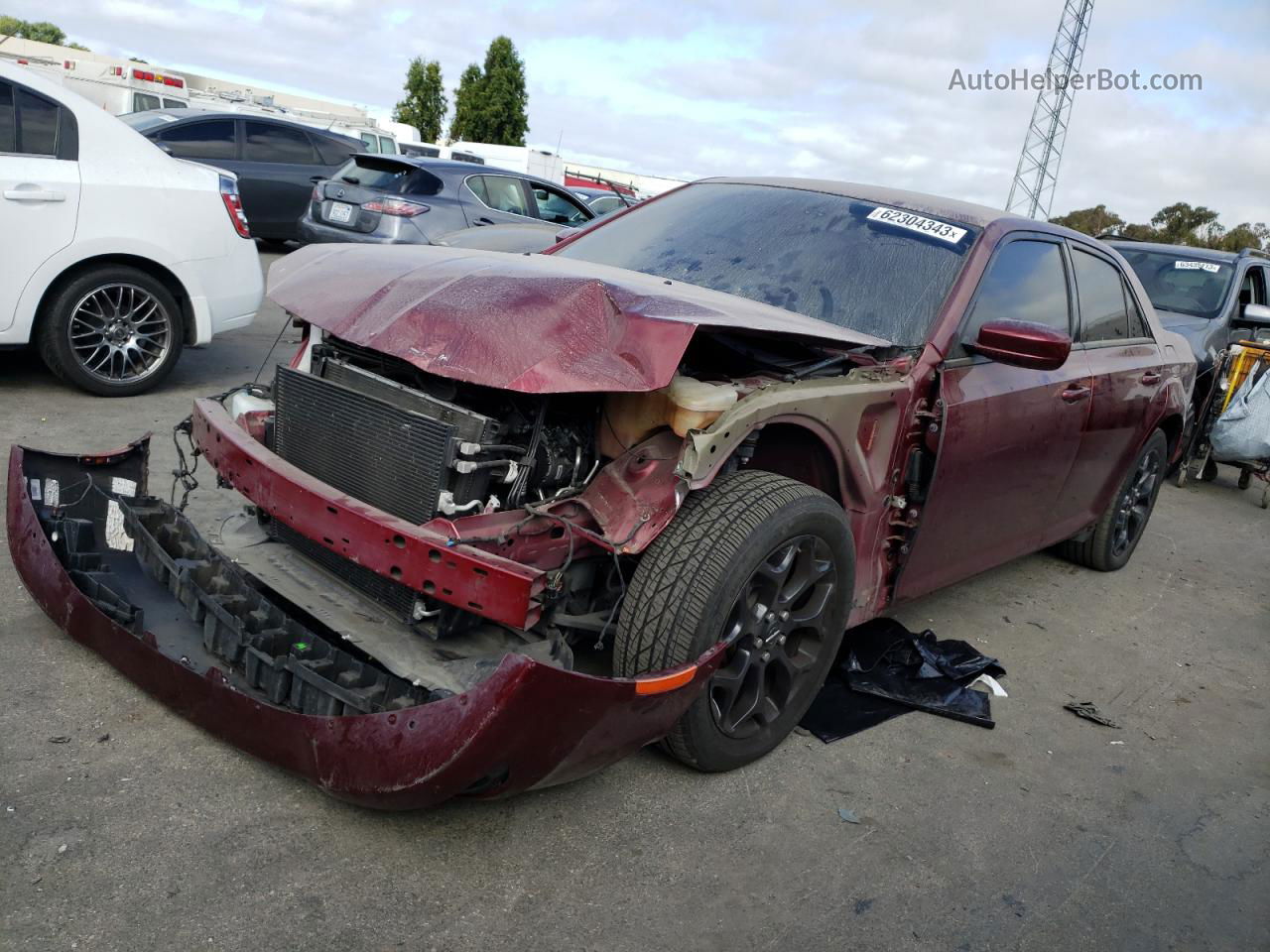 2019 Chrysler 300 S Red vin: 2C3CCAGG7KH651576