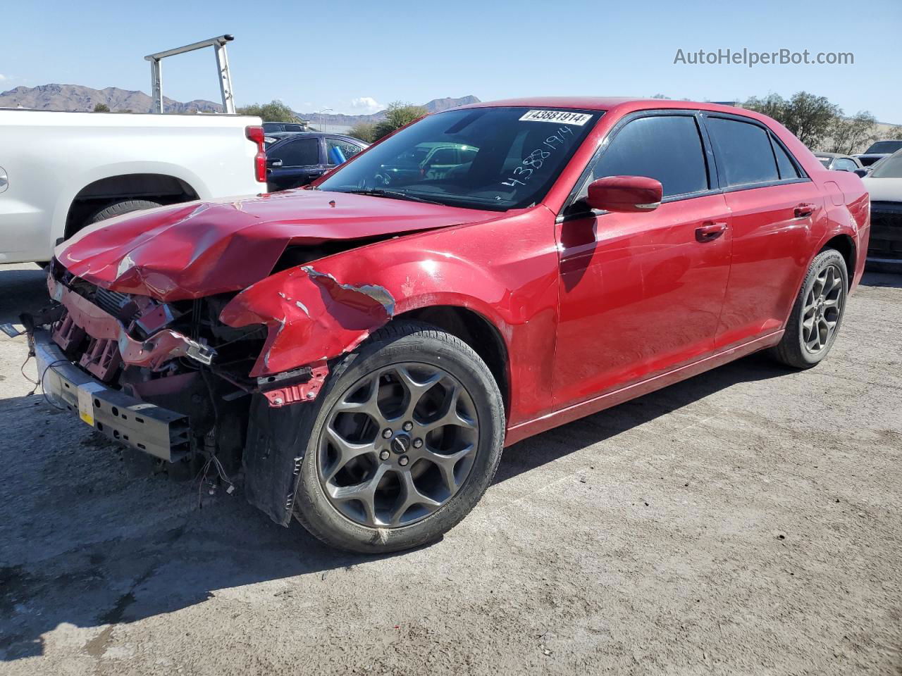 2017 Chrysler 300 S Red vin: 2C3CCAGG9HH522148