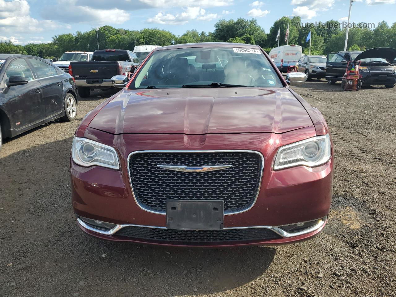 2017 Chrysler 300c  Maroon vin: 2C3CCAKG0HH647658