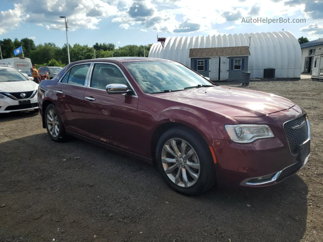 2017 Chrysler 300c  Maroon vin: 2C3CCAKG0HH647658