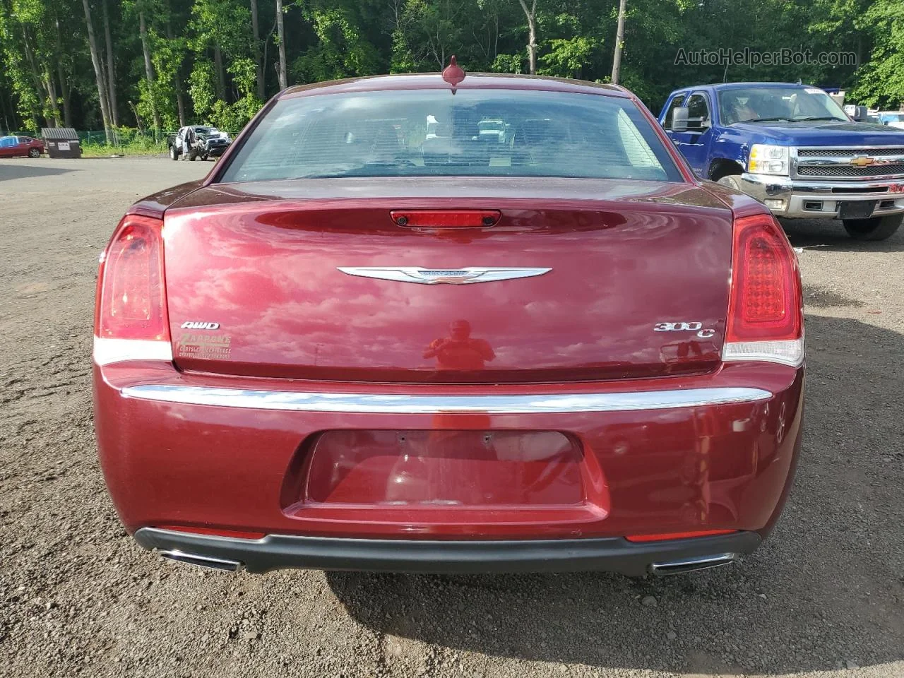 2017 Chrysler 300c  Темно-бордовый vin: 2C3CCAKG0HH647658
