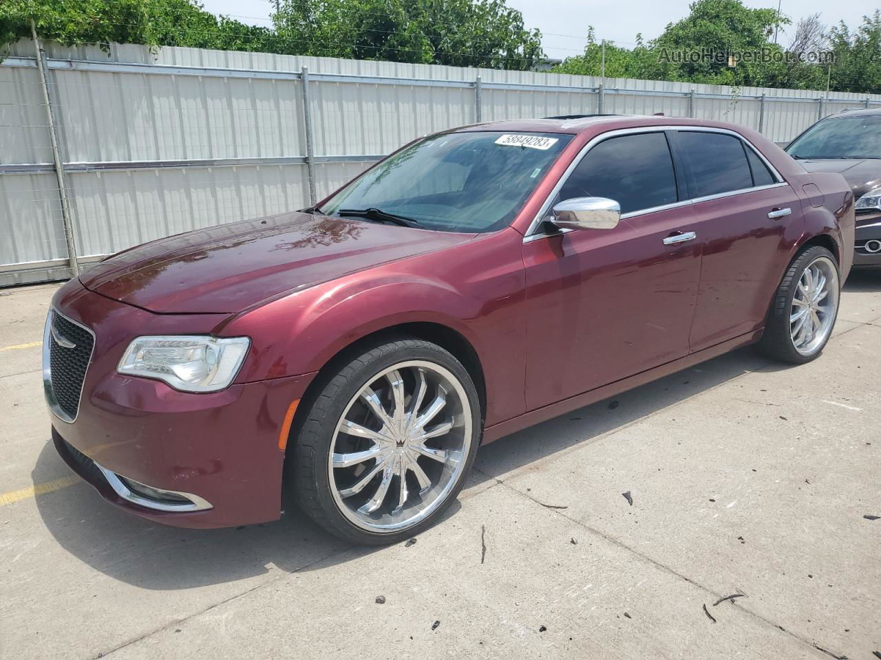 2019 Chrysler 300 Limited Burgundy vin: 2C3CCAKG2KH578141