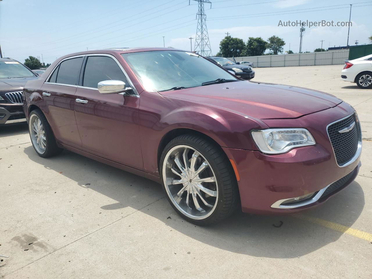 2019 Chrysler 300 Limited Burgundy vin: 2C3CCAKG2KH578141