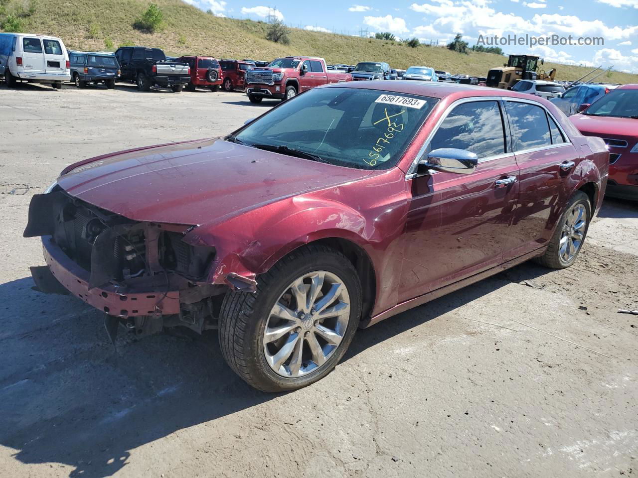 2017 Chrysler 300c  Red vin: 2C3CCAKG4HH597136