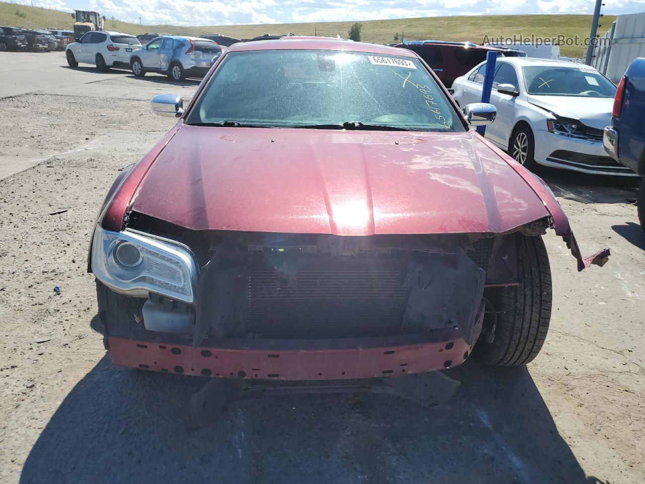 2017 Chrysler 300c  Red vin: 2C3CCAKG4HH597136