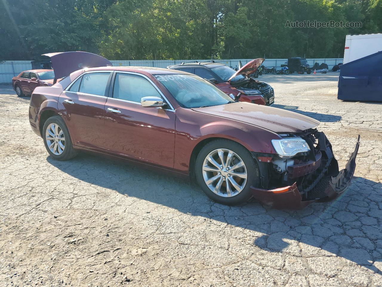 2019 Chrysler 300 Limited Burgundy vin: 2C3CCAKG7KH631545