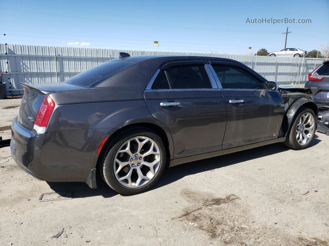 2019 Chrysler 300c  Gray vin: 2C3CCAPT4KH569995