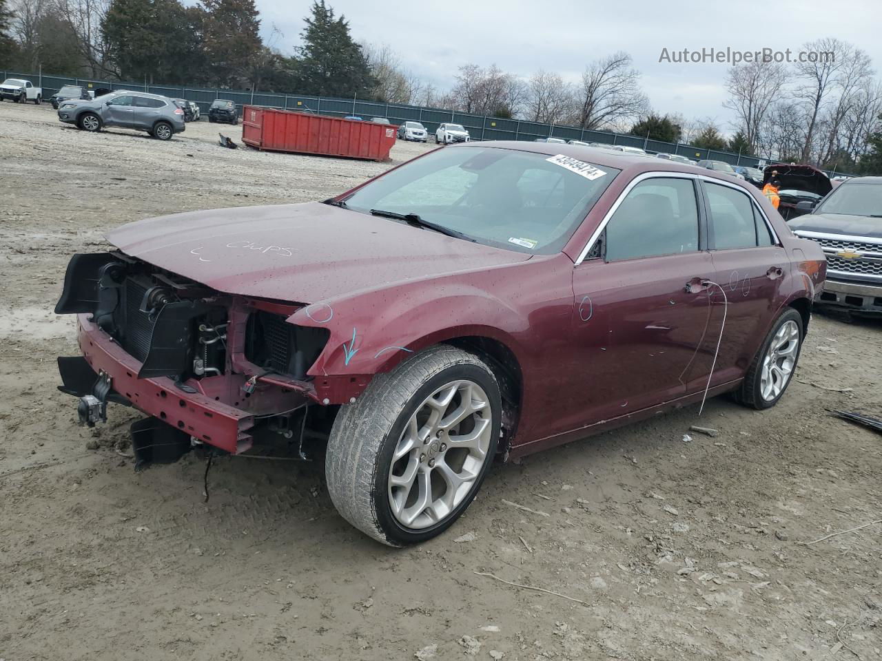 2017 Chrysler 300c Platinum Бордовый vin: 2C3CCAPT8HH584525