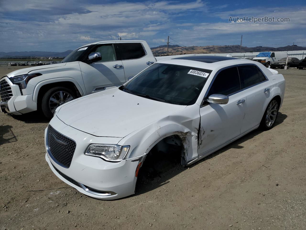 2017 Chrysler 300c Platinum White vin: 2C3CCAPTXHH511866