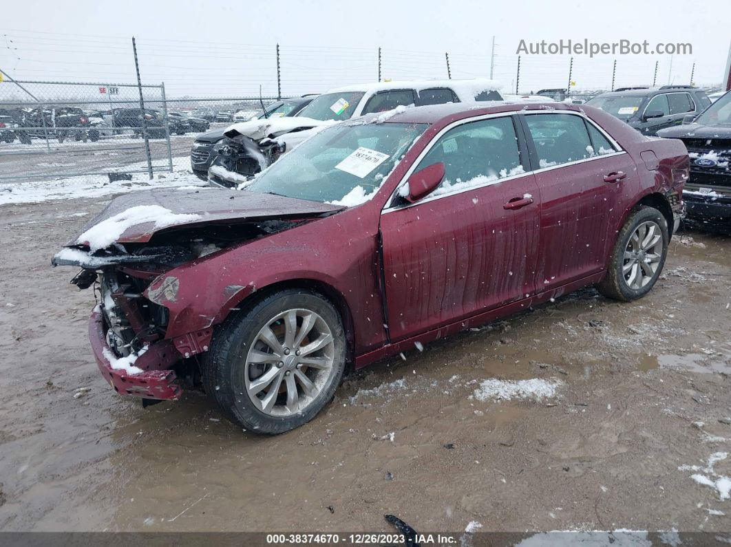 2017 Chrysler 300 Limited Maroon vin: 2C3CCARG2HH544473