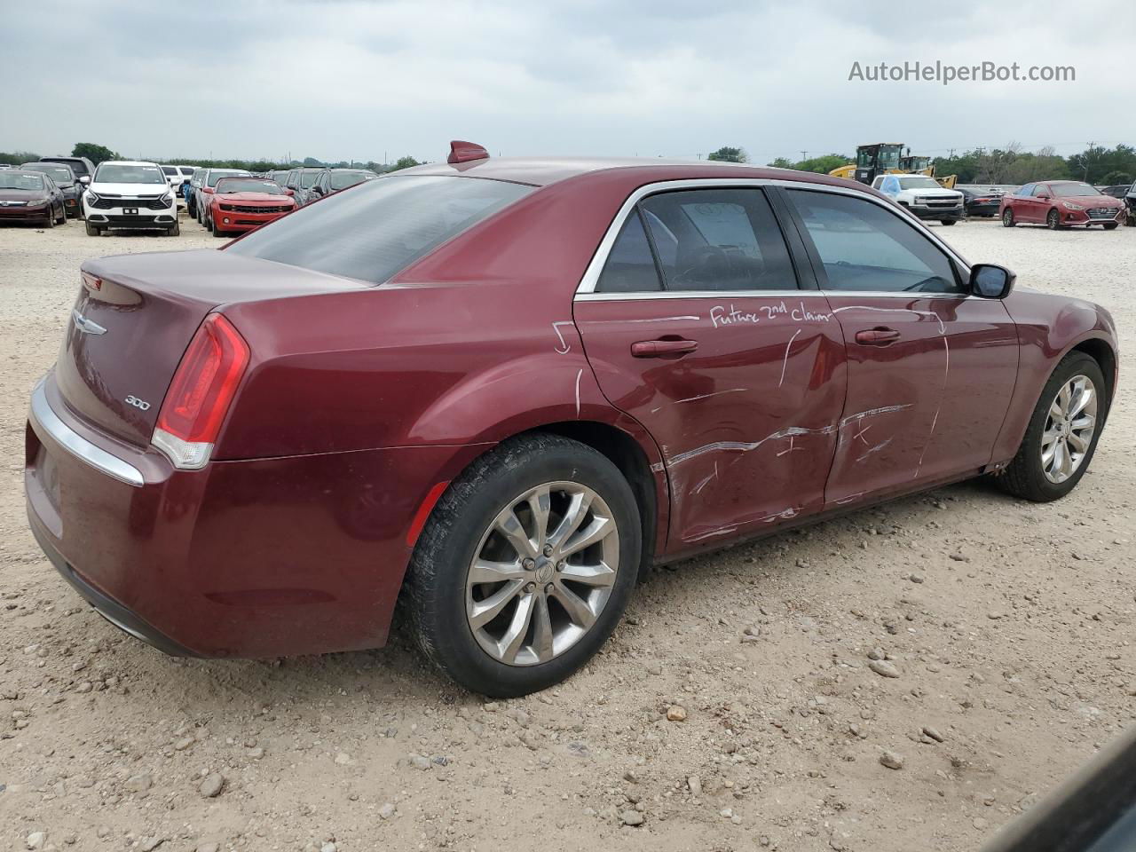 2016 Chrysler 300 Limited Maroon vin: 2C3CCARG6GH165801