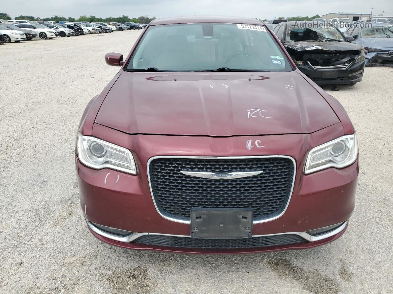 2016 Chrysler 300 Limited Maroon vin: 2C3CCARG6GH165801