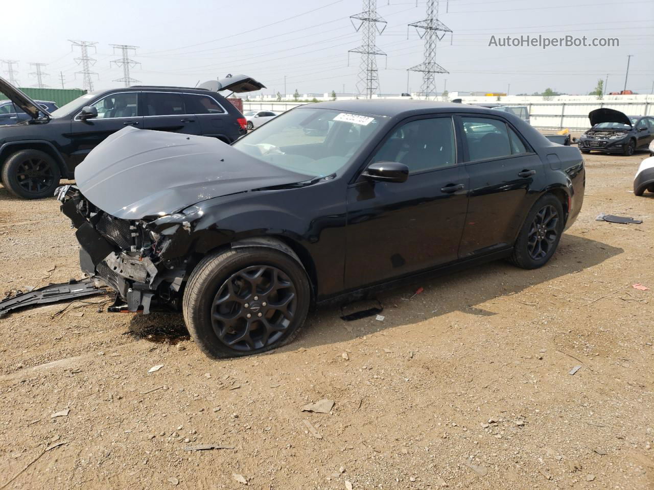 2019 Chrysler 300 Touring Black vin: 2C3CCARG6KH581162