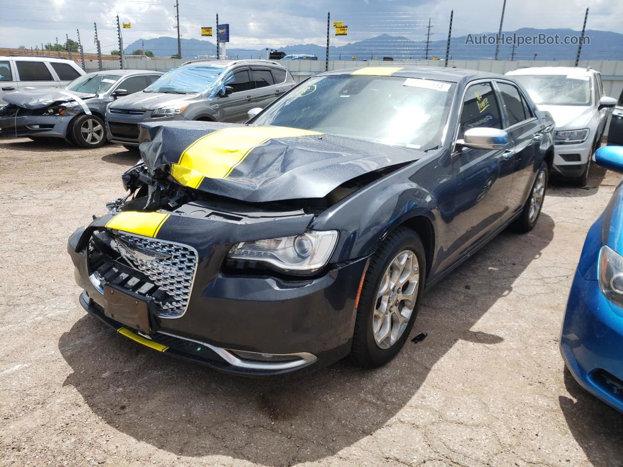 2016 Chrysler 300c Platinum Gray vin: 2C3CCASG5GH314113