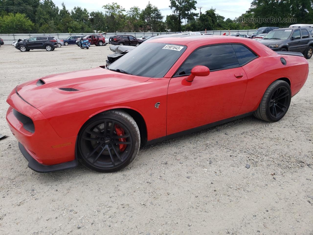 2018 Dodge Challenger Srt Hellcat Red vin: 2C3CDZC97JH339078