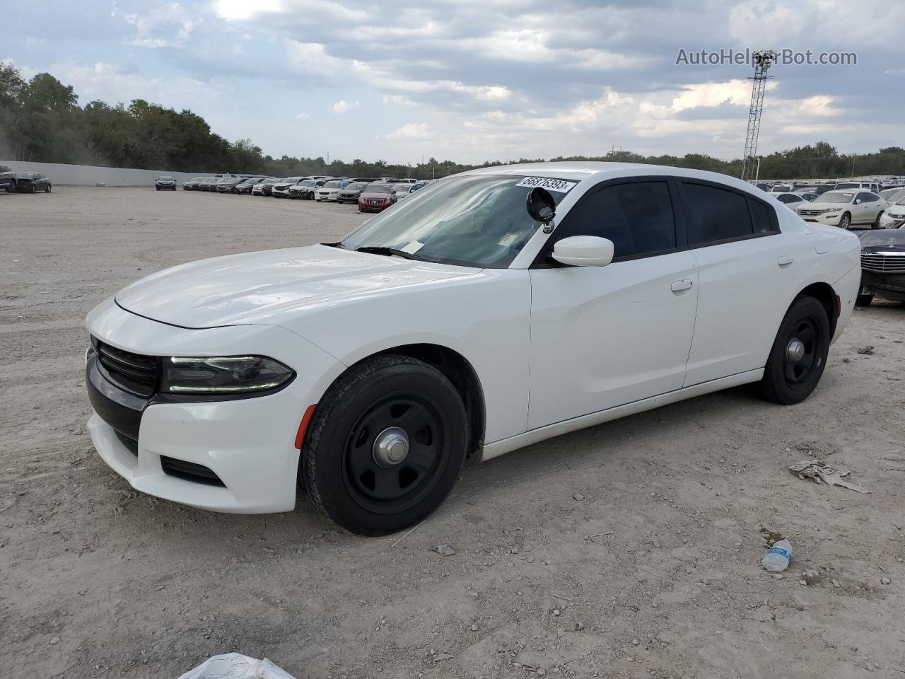 2018 Dodge Charger Police White vin: 2C3CDXAG1JH210534