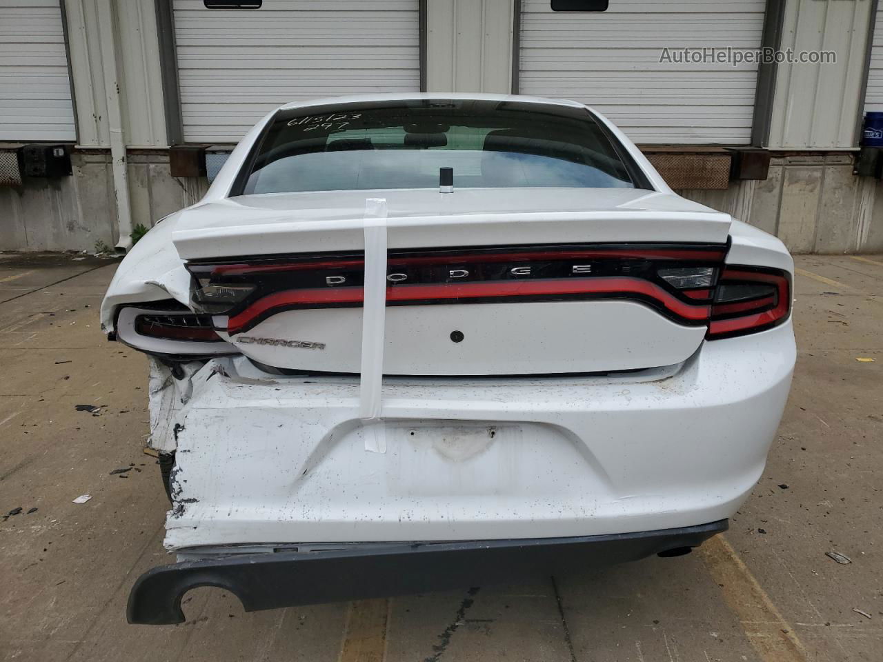 2016 Dodge Charger Police White vin: 2C3CDXAG6GH347395