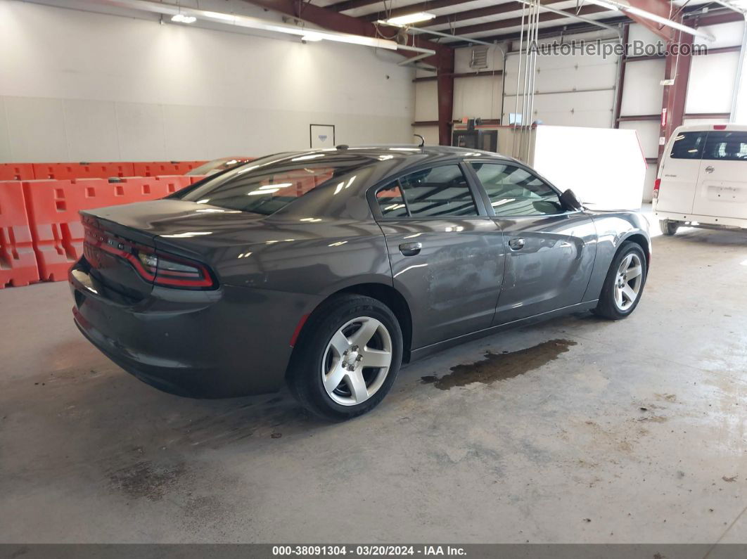 2017 Dodge Charger Police Rwd Gray vin: 2C3CDXAG6HH537554