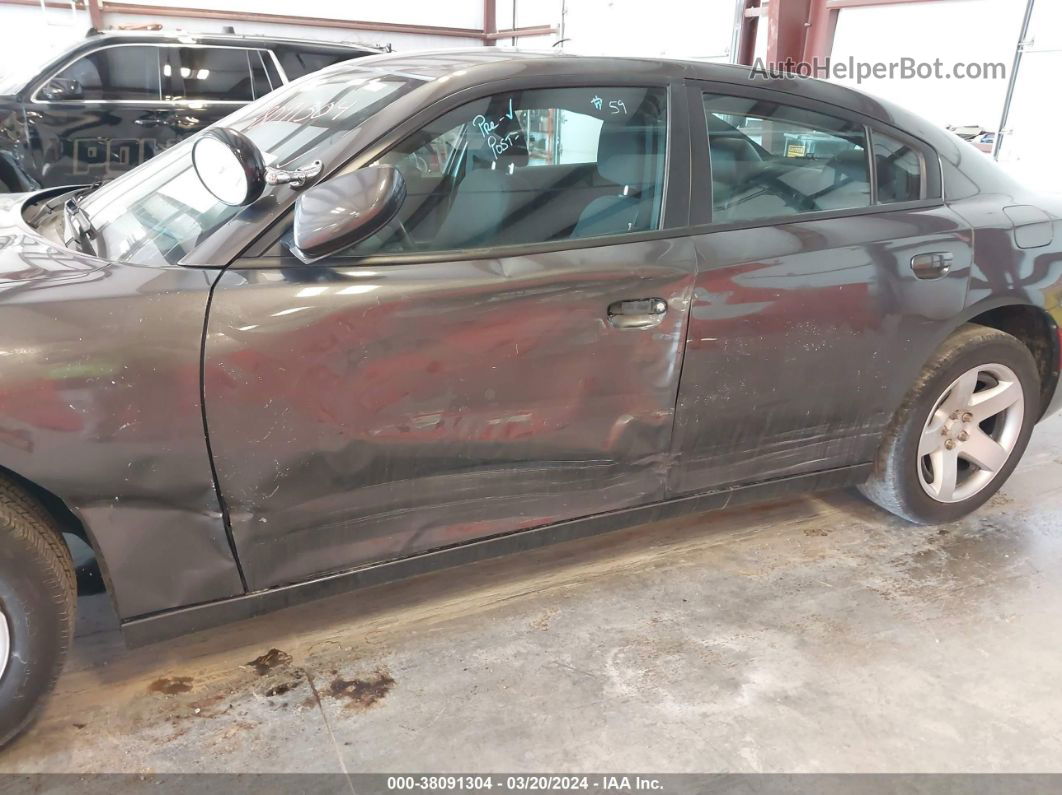 2017 Dodge Charger Police Rwd Gray vin: 2C3CDXAG6HH537554