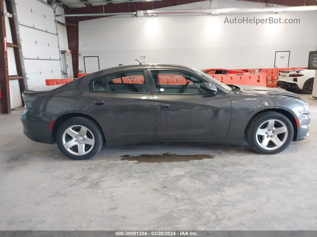 2017 Dodge Charger Police Rwd Gray vin: 2C3CDXAG6HH537554