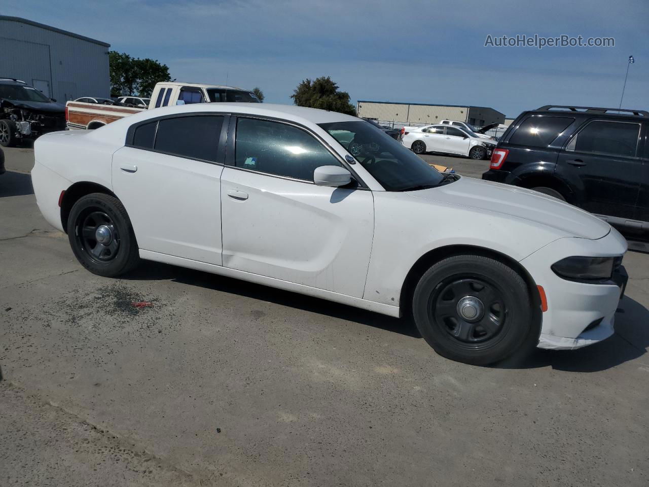 2016 Dodge Charger Police White vin: 2C3CDXAG8GH321820