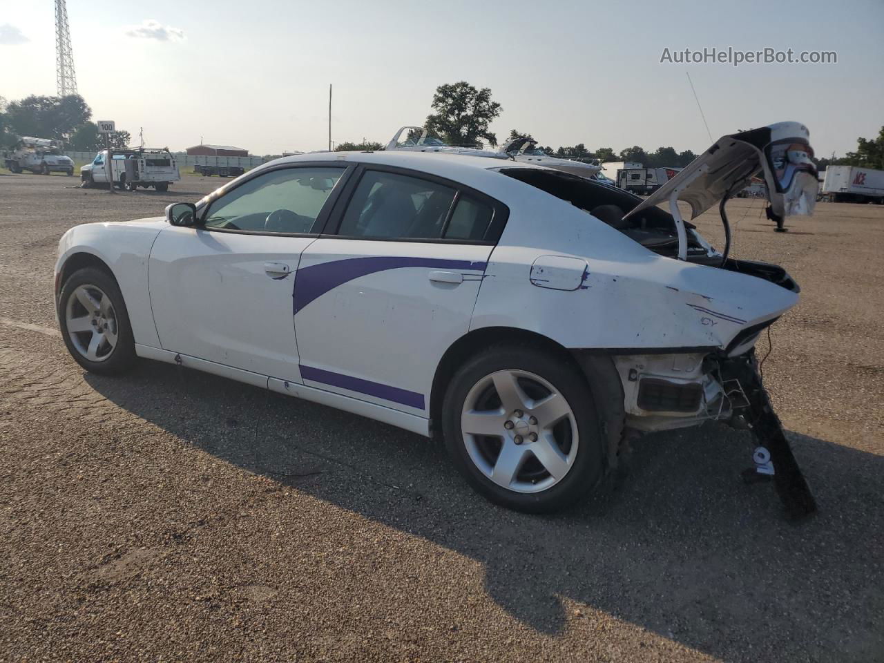 2016 Dodge Charger Police White vin: 2C3CDXAT0GH218999