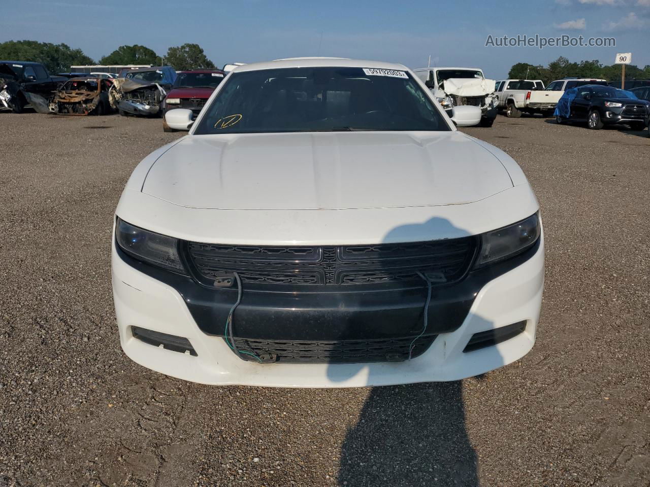 2016 Dodge Charger Police White vin: 2C3CDXAT0GH218999