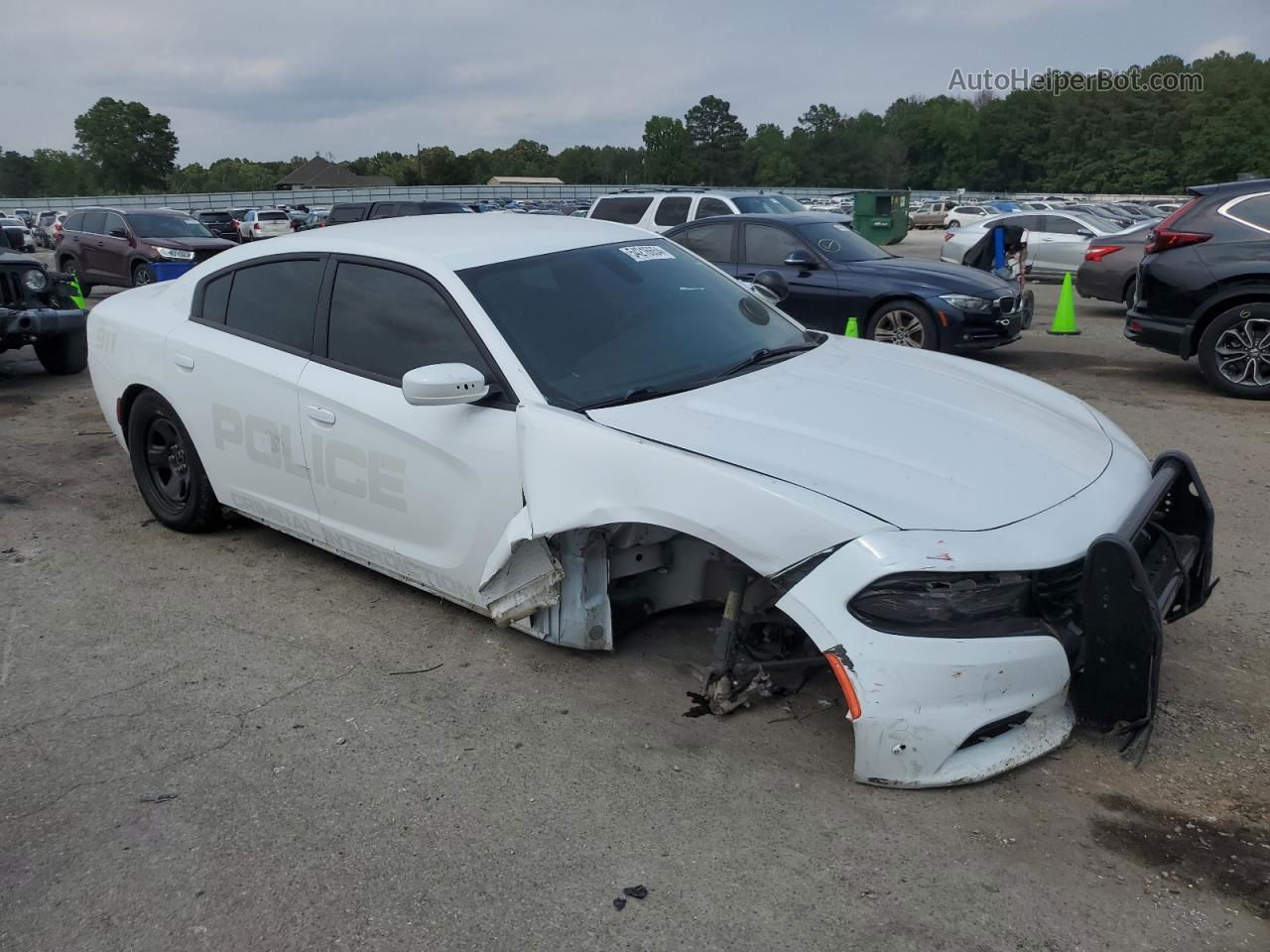 2021 Dodge Charger Police White vin: 2C3CDXAT1MH525240