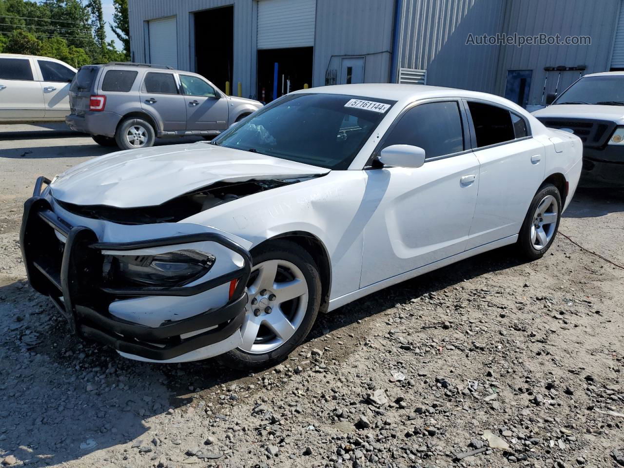 2021 Dodge Charger Police Белый vin: 2C3CDXAT1MH527635