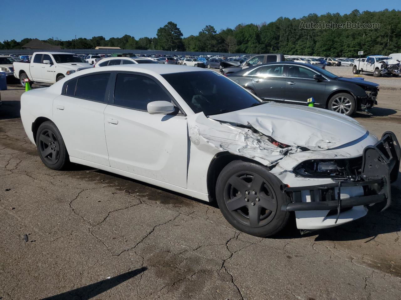 2021 Dodge Charger Police White vin: 2C3CDXAT1MH566449