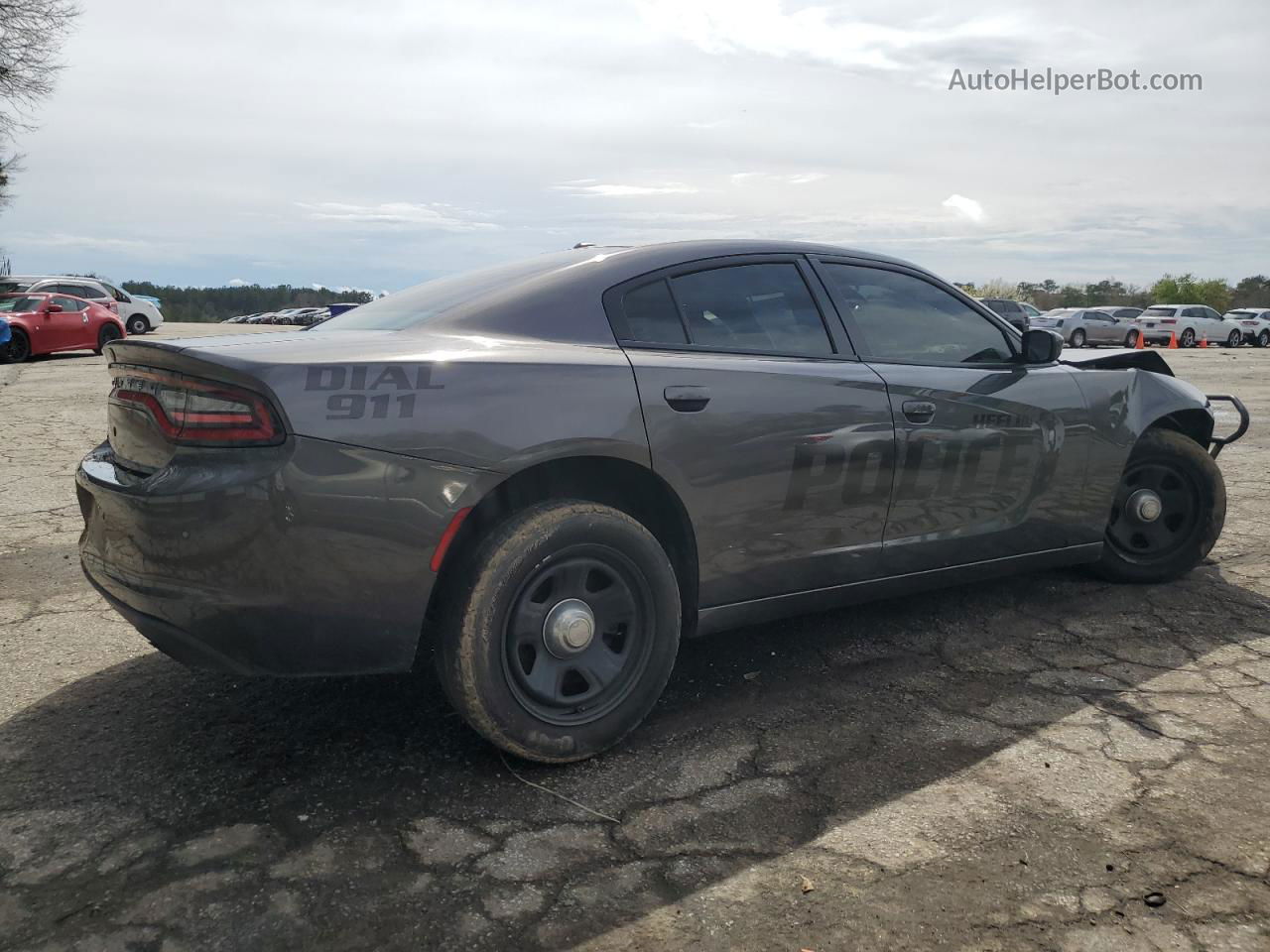 2021 Dodge Charger Police Угольный vin: 2C3CDXAT1MH639674