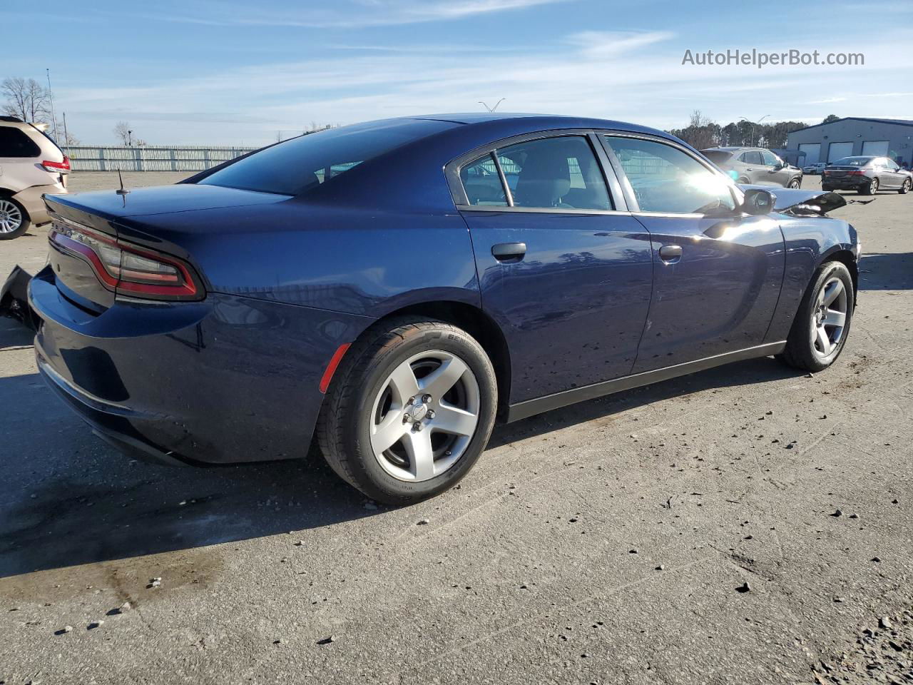 2016 Dodge Charger Police Синий vin: 2C3CDXAT2GH133064