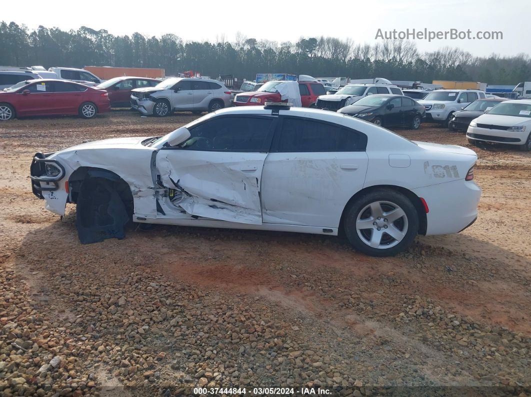 2018 Dodge Charger Police Rwd White vin: 2C3CDXAT2JH203489