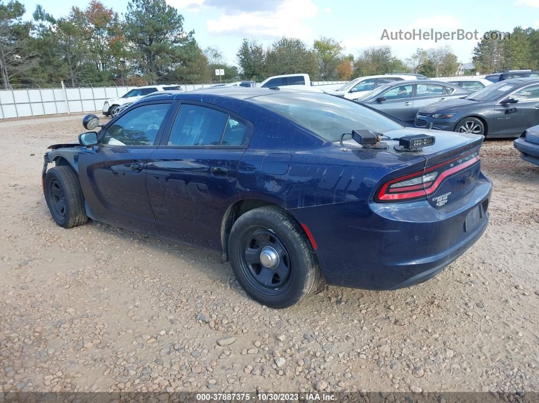 2018 Dodge Charger Police Rwd Blue vin: 2C3CDXAT2JH236783