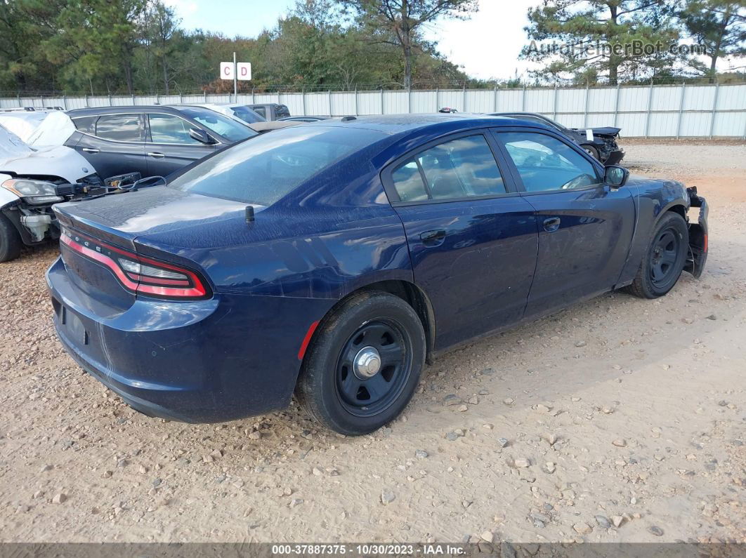 2018 Dodge Charger Police Rwd Blue vin: 2C3CDXAT2JH236783