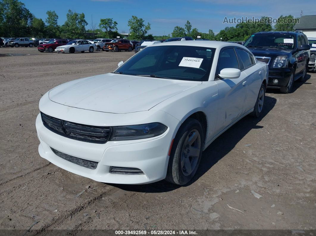 2017 Dodge Charger Police Rwd White vin: 2C3CDXAT3HH652691