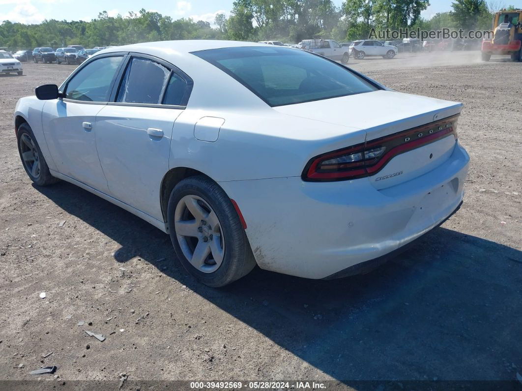 2017 Dodge Charger Police Rwd White vin: 2C3CDXAT3HH652691