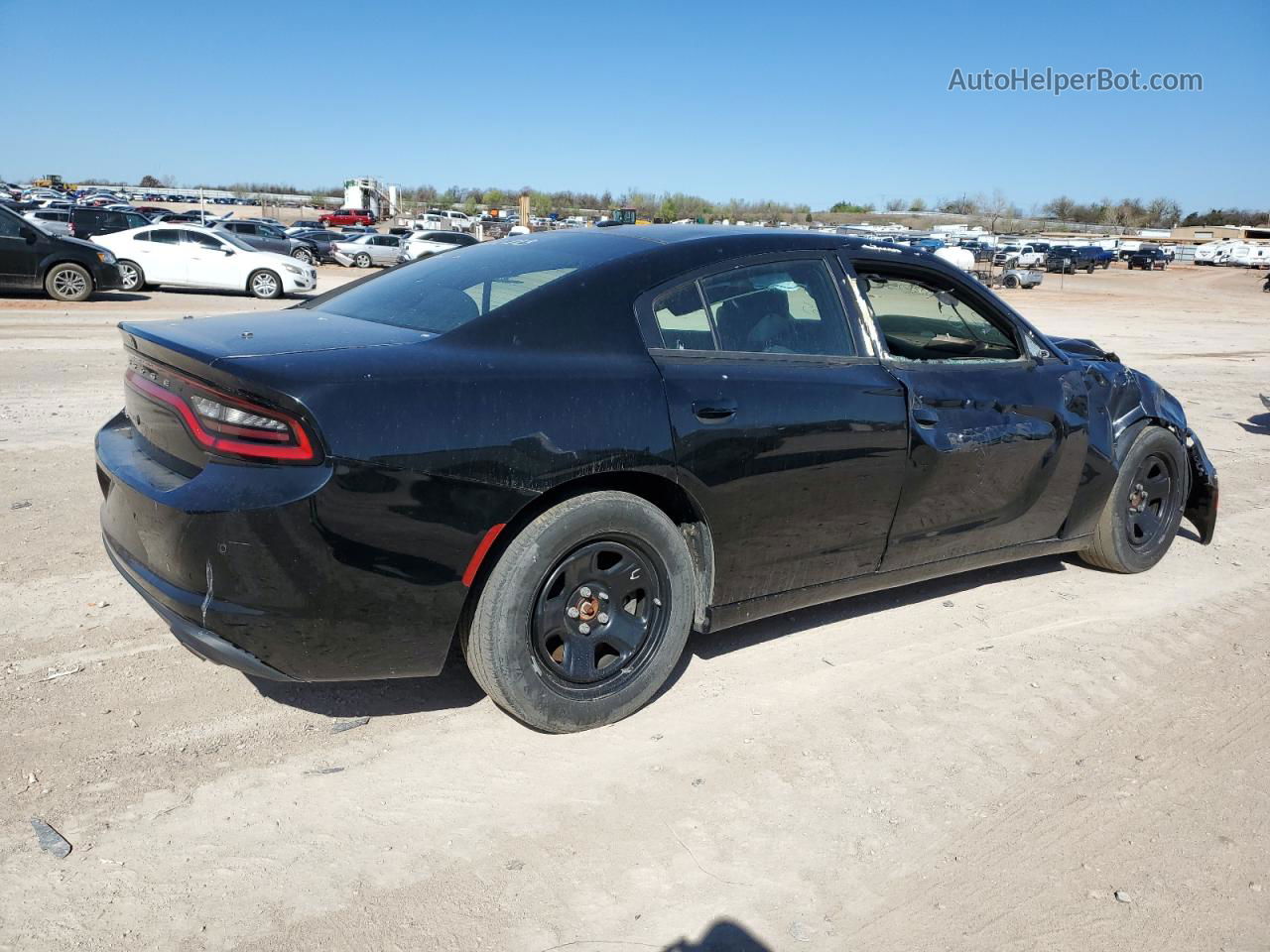 2021 Dodge Charger Police Черный vin: 2C3CDXAT3MH595175